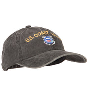 US Coast Guard Logo Embroidered Washed Cotton Twill Cap