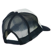 Fishing Beach Seagulls Embroidered Foam Mesh Back Cap