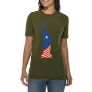 Liberty Flag Graphic Design Deluxe Jersey T-Shirt