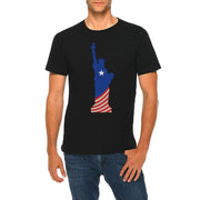 Liberty Flag Graphic Design Deluxe Jersey T-Shirt