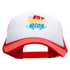 Eat Sleep Ride Embroidered Foam Panel Mesh Snapback