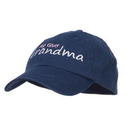 Hug Giver Grandma Embroidered Low Cap