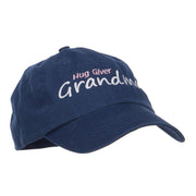 Hug Giver Grandma Embroidered Low Cap