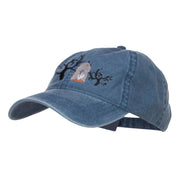 Graveyard Embroidered Washed Cap