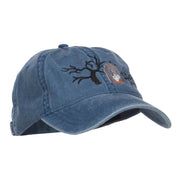 Graveyard Embroidered Washed Cap