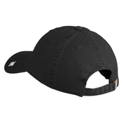 US Air Force Wing with Veteran Embroidered Pigment Dyed Cap - Black OSFM