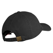 US Air Force Wing with Veteran Embroidered Pigment Dyed Cap - Black OSFM
