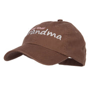 Hug Giver Grandma Embroidered Low Cap