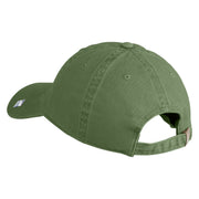 US Air Force Wing with Veteran Embroidered Pigment Dyed Cap - Olive OSFM