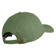 US Air Force Wing with Veteran Embroidered Pigment Dyed Cap - Olive OSFM