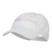 Hug Giver Grandma Embroidered Low Cap