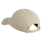 US Air Force Wing with Veteran Embroidered Pigment Dyed Cap - Khaki OSFM