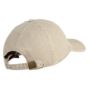 US Air Force Wing with Veteran Embroidered Pigment Dyed Cap - Khaki OSFM