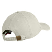 US Air Force Wing with Veteran Embroidered Pigment Dyed Cap - Stone Grey OSFM