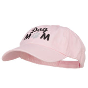 Dog Mom Words with Paw Embroidered Cotton Cap