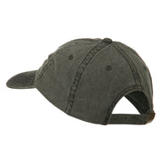 Grandpa Mustache Embroidered Washed Pigment Dyed Cap