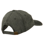 Grandpa Mustache Embroidered Washed Pigment Dyed Cap