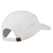 Grandpa Mustache Embroidered Washed Pigment Dyed Cap