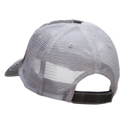 Tequila Shot Embroidered Frayed Mesh Cap