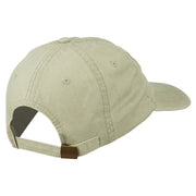 Grandpa Mustache Embroidered Washed Pigment Dyed Cap