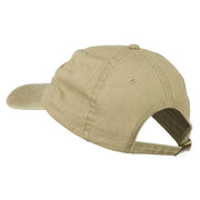 Grandpa Mustache Embroidered Washed Pigment Dyed Cap