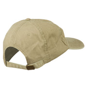 Grandpa Mustache Embroidered Washed Pigment Dyed Cap