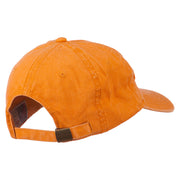 Halloween Ghost Hunter Embroidered Washed Dyed Cap