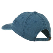 Grandpa Mustache Embroidered Washed Pigment Dyed Cap