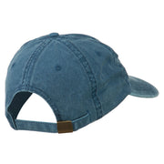 Grandpa Mustache Embroidered Washed Pigment Dyed Cap