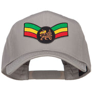 Crown Wing Lion Rasta Patched Cap