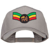 Crown Wing Lion Rasta Patched Cap