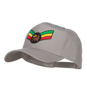 Crown Wing Lion Rasta Patched Cap