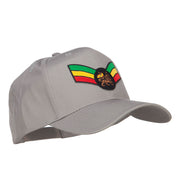 Crown Wing Lion Rasta Patched Cap