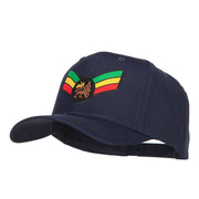 Crown Wing Lion Rasta Patched Cap