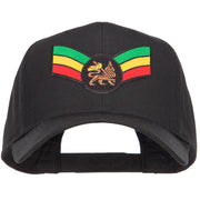 Crown Wing Lion Rasta Patched Cap