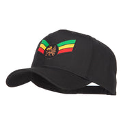 Crown Wing Lion Rasta Patched Cap