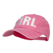 Girl Embroidered Dyed Unstructured Cap