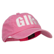 Girl Embroidered Dyed Unstructured Cap