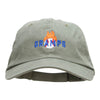 Gramps Flaming Baseball Embroidered Low Profile Dyed Cotton Twill Cap