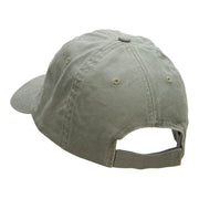 Gramps Flaming Baseball Embroidered Low Profile Dyed Cotton Twill Cap