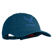 US Air Force Wing with Retired Embroidered Pigment Dyed Cap - Navy OSFM