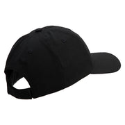 US Marine Corps Emblem Embroidered 6 Panel Unstructured Cotton Twill Cap Made in USA - Black OSFM