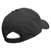 Hot Dog Icon Embroidered Low Profile Organic Cotton Cap - Black OSFM