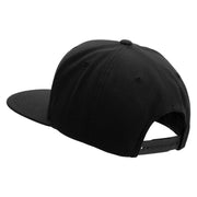 Licensed US Submarine Retired Embroidered Wool Blend Prostyle Snapback Cap - Black OSFM