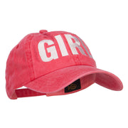 Girl Embroidered Dyed Unstructured Cap