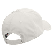 Hot Dog Icon Embroidered Low Profile Organic Cotton Cap - White OSFM