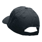 Gramps Flaming Baseball Embroidered Low Profile Dyed Cotton Twill Cap