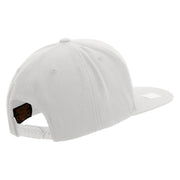 Licensed US Submarine Retired Embroidered Wool Blend Prostyle Snapback Cap - White OSFM