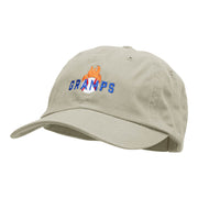 Gramps Flaming Baseball Embroidered Low Profile Dyed Cotton Twill Cap