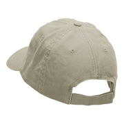 Gramps Flaming Baseball Embroidered Low Profile Dyed Cotton Twill Cap